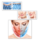Massageador facial em forma de V da U-Kiss para relaxamento e cuidados com a pele, com design ergonômico e fácil de usar.