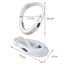 Masseur facial em forma de V da U-Kiss para massagem e relaxamento facial, com design ergonômico e suave ao toque.