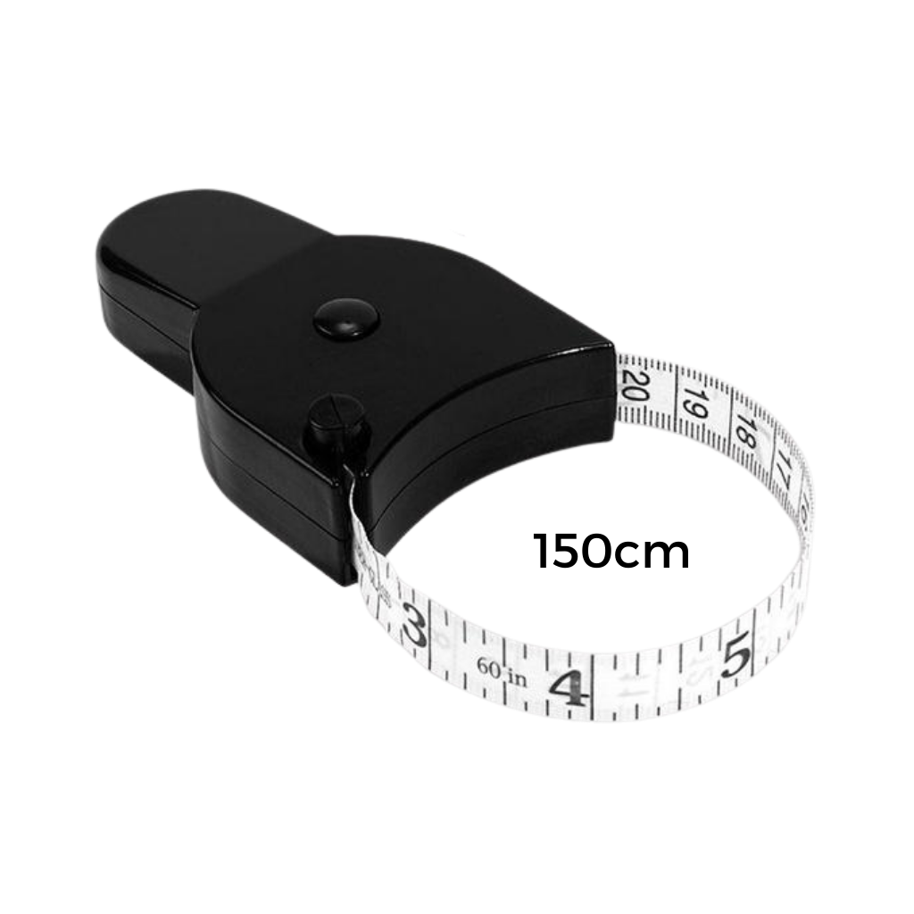 Mètre ruban automatique telescópico da Uezeth, ferramenta de medição com auto-serrage, na cor preta, para uso profissional.