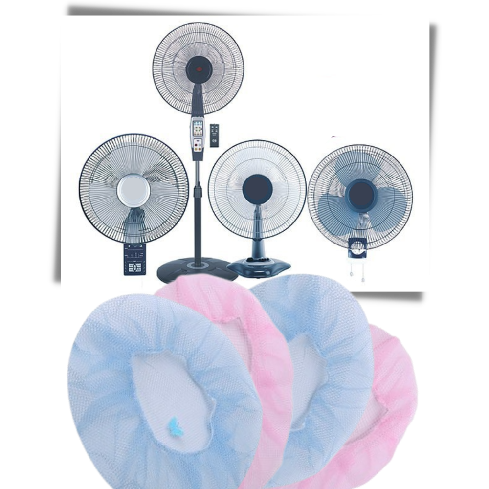Conjunto de 2 filtros de proteção rosa para ventiladores elétricos Ukphail, acessórios para ventiladores domésticos.