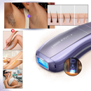 Dispositivo de depilação a laser Ulike para cuidados e remoção de pelos, com design moderno e visor digital.