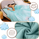 Cobertor Dadatutu de alta tecnologia, leve e refrescante, ideal para relaxamento e conforto na sua cama ou sofá.