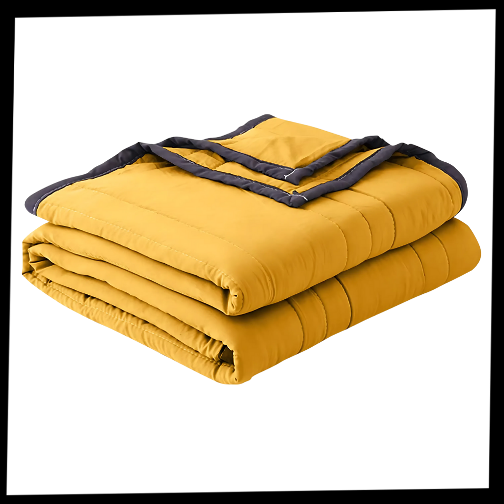 Cobertor Dadatutu de alta qualidade, leve e relaxante, ideal para manter frescor e conforto na cama.