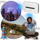 Roteador Wi-Fi portátil Buyinsoon, dispositivo compacto para conexão de internet móvel em qualquer lugar.