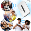 Roteador Wi-Fi portátil Buyinsoon, dispositivo compacto com antenas, conecta vários dispositivos à internet móvel.