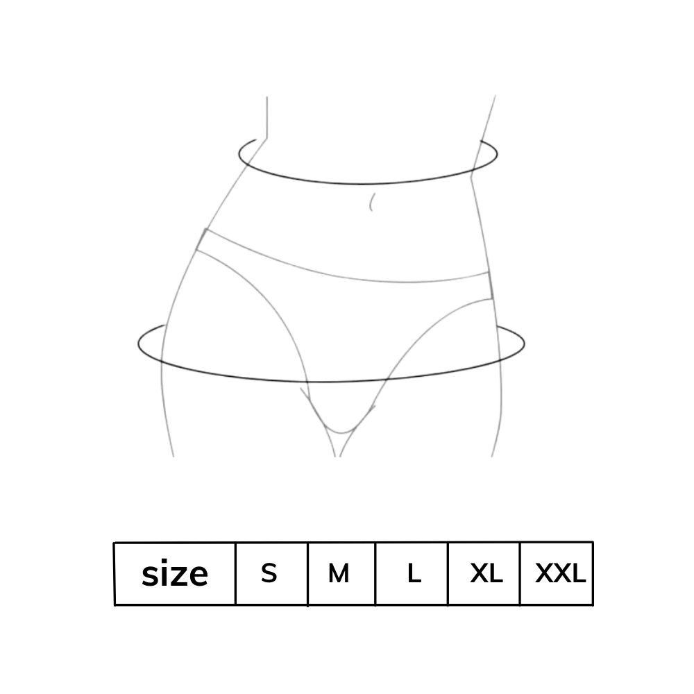 Culote menstrual ultra-absorbente da Hardlegix, roupa íntima feminina para proteção durante o ciclo menstrual.