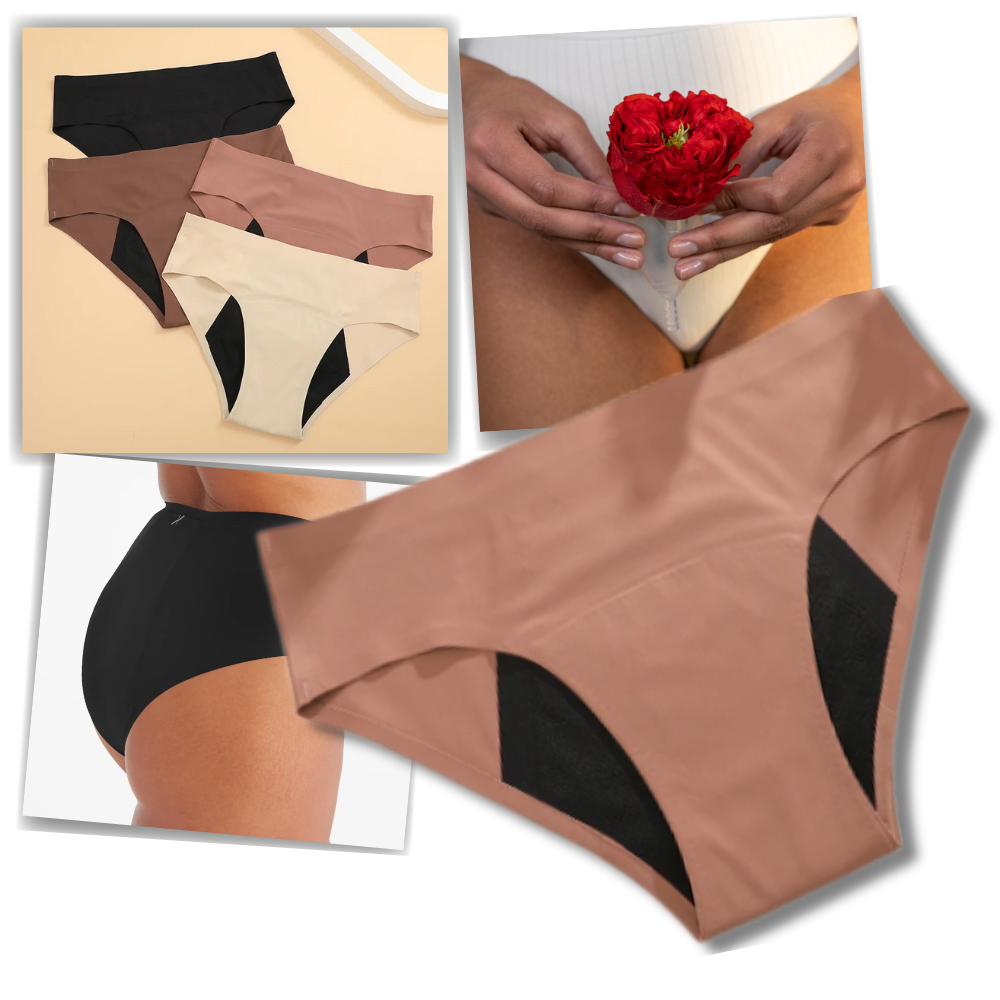 Culote menstrual ultra-absorvente da Hardlegix, roupa íntima feminina para proteção eficiente durante o ciclo menstrual.