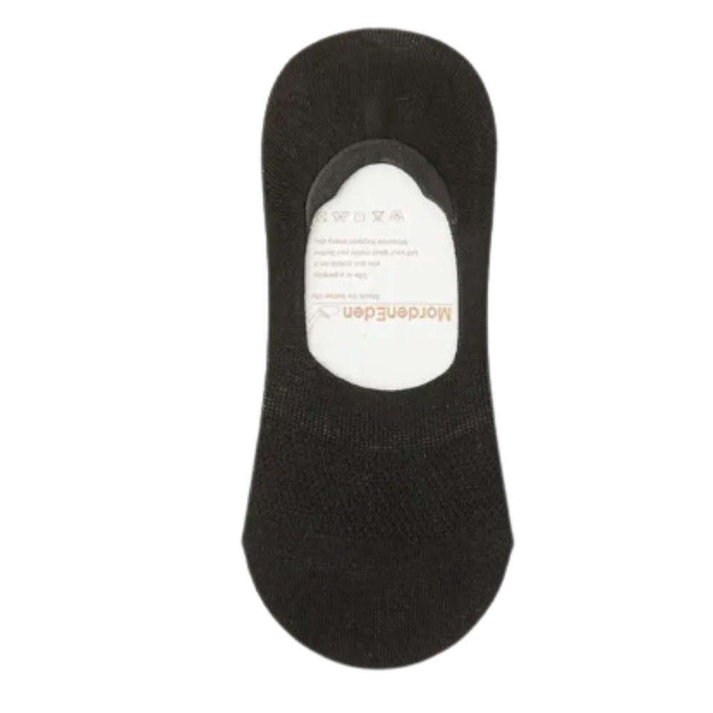 Meias invisíveis ultra-confortáveis para homem Eastjing, modelo boat em preto, destacando o design discreto e confortável