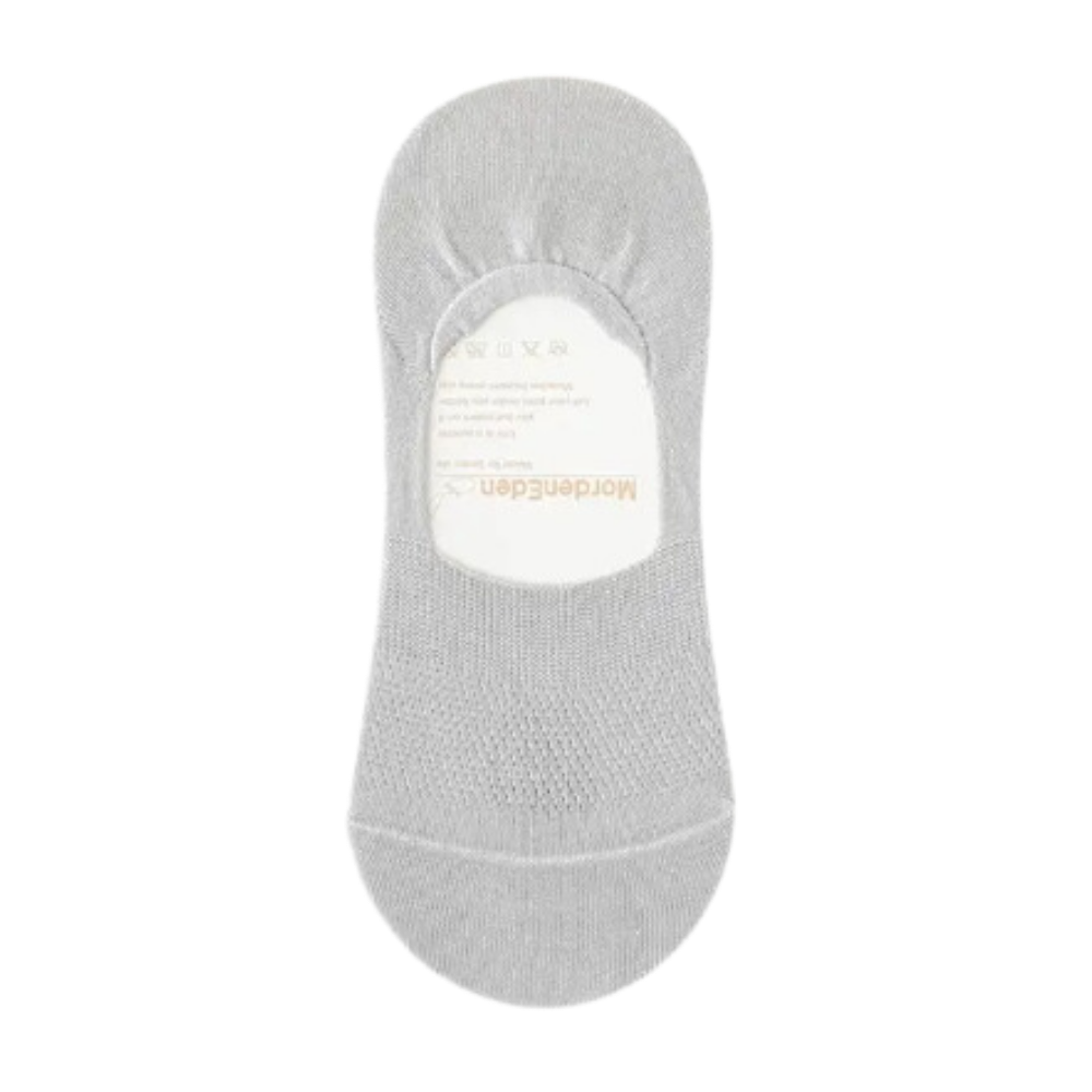 Meias invisíveis ultra-confortáveis Eastjing para homem, em cinza claro, visual discreto e confortável para uso diário.