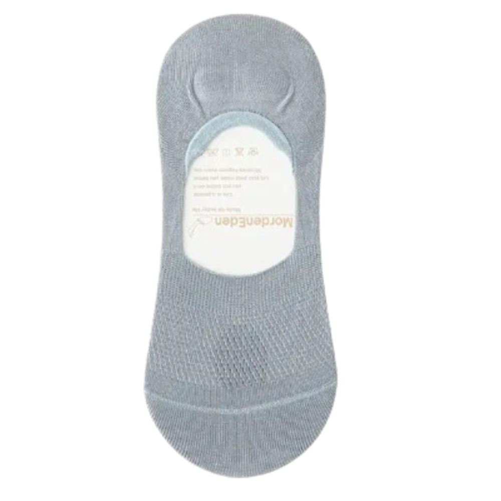 Meia invisível e ultraconfortável para homem, modelo boat azul claro, da marca Eastjing, ideal para uso discreto e confortável.
