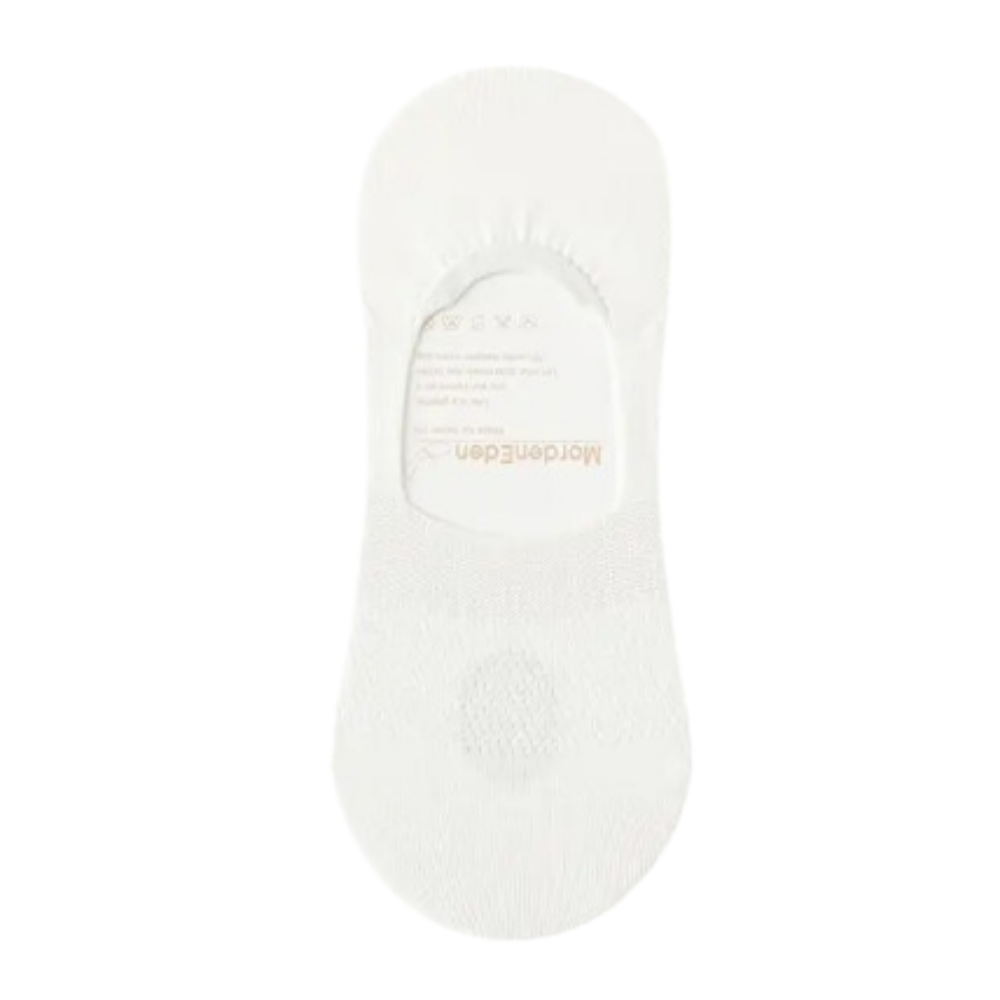 Meias invisíveis ultra-confortáveis para homem da Eastjing, modelo branco, projetadas para uso discreto e confortável.