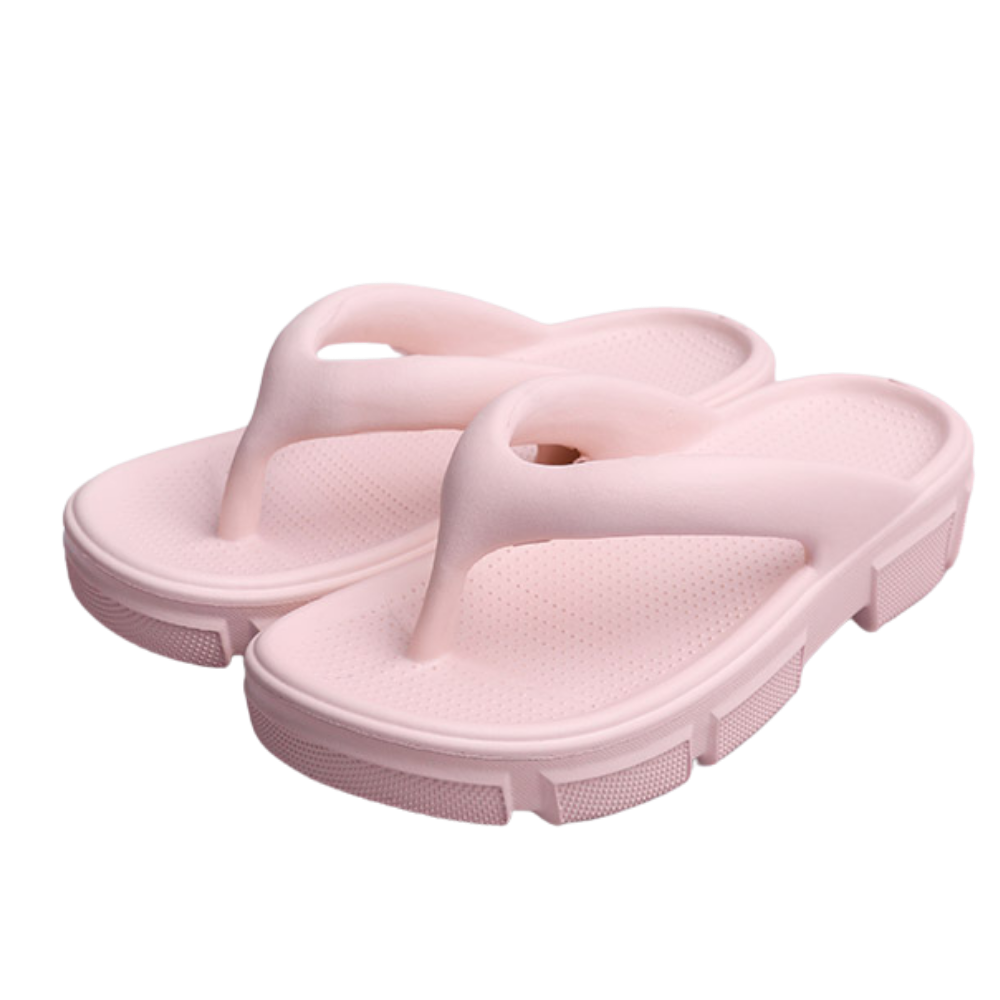 Chaussons Penkiiy nuvens cor de rosa ultra-confortáveis, com design macio e acolchoado para relaxar em casa