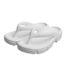 Chaussons Penkiiy nuvens brancos, ultra-confortáveis, com design macio e fofinho, ideais para conforto em casa.