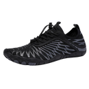 Sapatos ortopédicos ultra-finos Dq, sensação pés nus, calçado preto com design minimalista e confortável para apoio ortopédico.