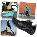 Sapatos ortopédicos ultra-minces Dq para sensação pés nus, estilo leve e confortável, com design discreto e flexível.