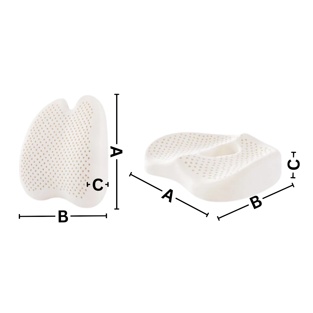 Almofada de espuma viscoelástica ultra-confortável da Bookishbunny, acessório para assento de cadeira.