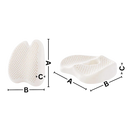 Almofada de espuma viscoelástica ultra-confortável da Bookishbunny, acessório para assento de cadeira.