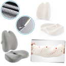Almofada de espuma de memória ultra-confortável da Bookishbunny para acessórios de cadeira, com suporte ergonômico e revestimento macio.