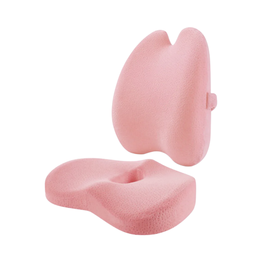Almofada em espuma de memória rosa para assento, acessório confortável para poltrona, marca Bookishbunny