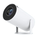 Vidéoprojetor portátil Elite 4K Ultra HD com tela de projeção mágica e lente ampla, ideal para uso em diferentes ambientes.