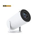Vidéoprojector portátil Elite 4K Ultra HD com tela mágica, projetando imagem nítida e vibrante em ambiente interno.