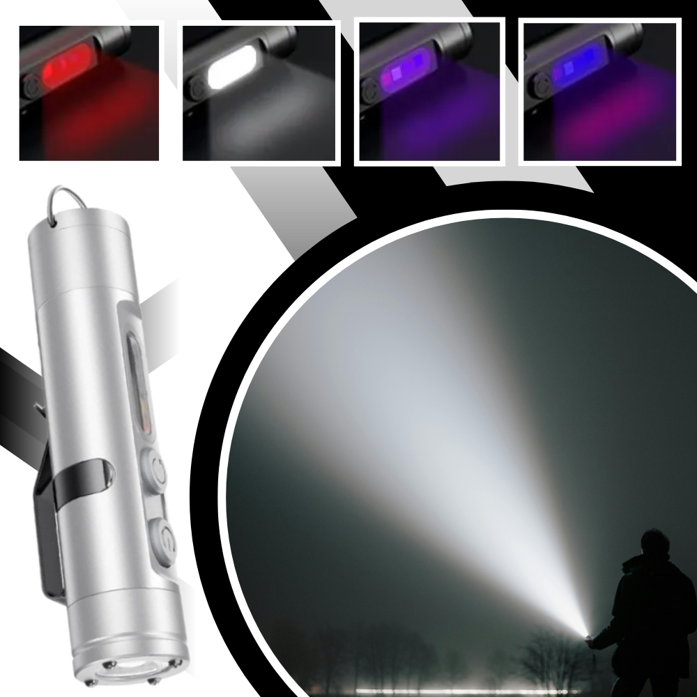 Lâmpada magnética portátil da Gisneze, ideal para camping e caminhada, com luz ultra-branca e design compacto.