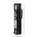 Lâmpada magnética mini portátil da Gisneze, ideal para camping e trilhas, com design compacto e luz brilhante.
