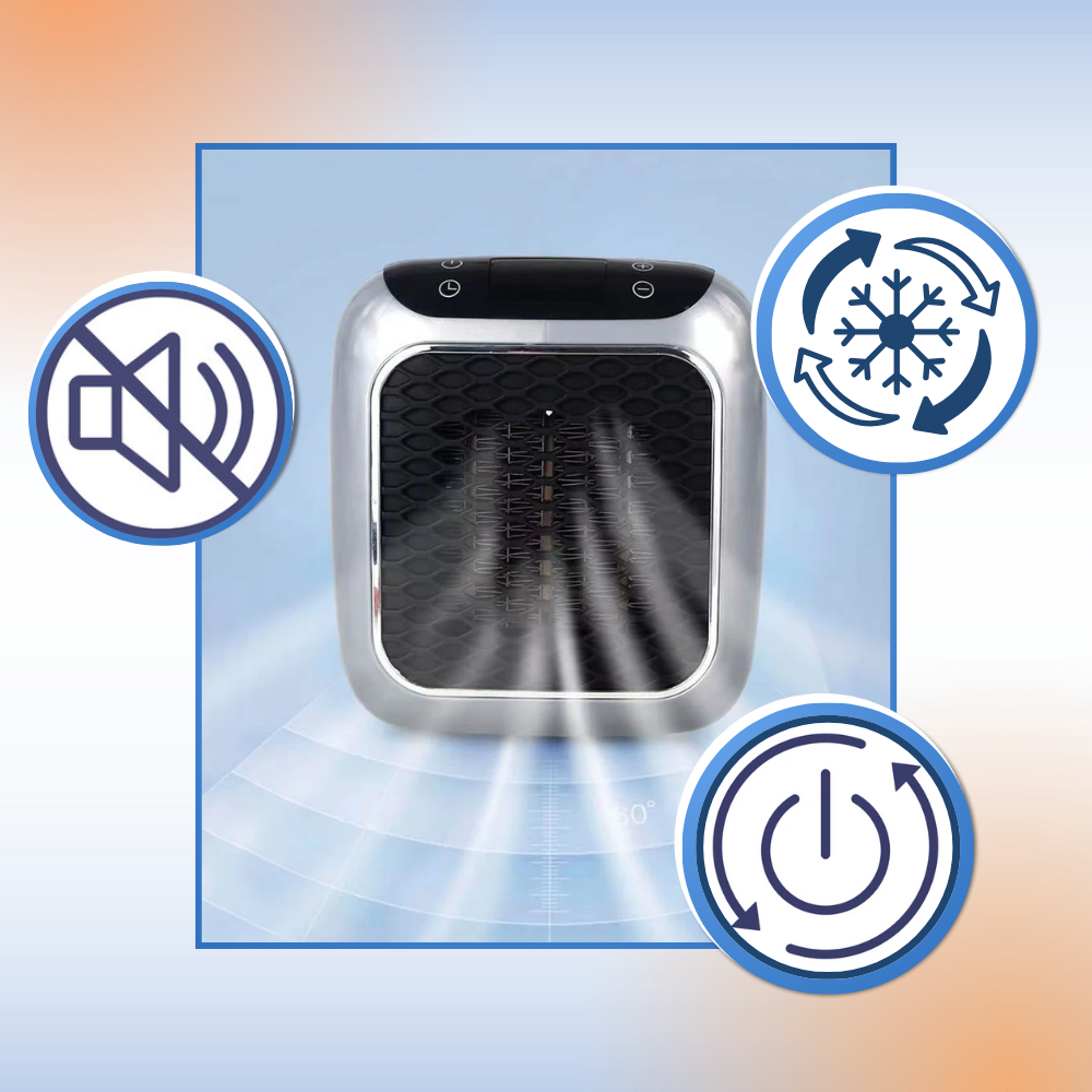 Aquecedor elétrico inteligente ultra-fino Eubuy em instalação de quarto, mostrando design discreto e controle de temperatura eficiente.