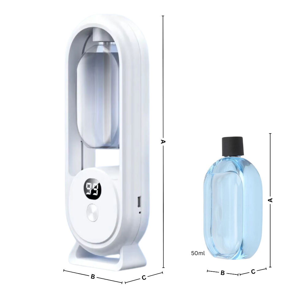 Difusor de aromas ultrassônico Viwoeim para ambientes internos, exibindo design compacto e função de névoa de fragrância.
