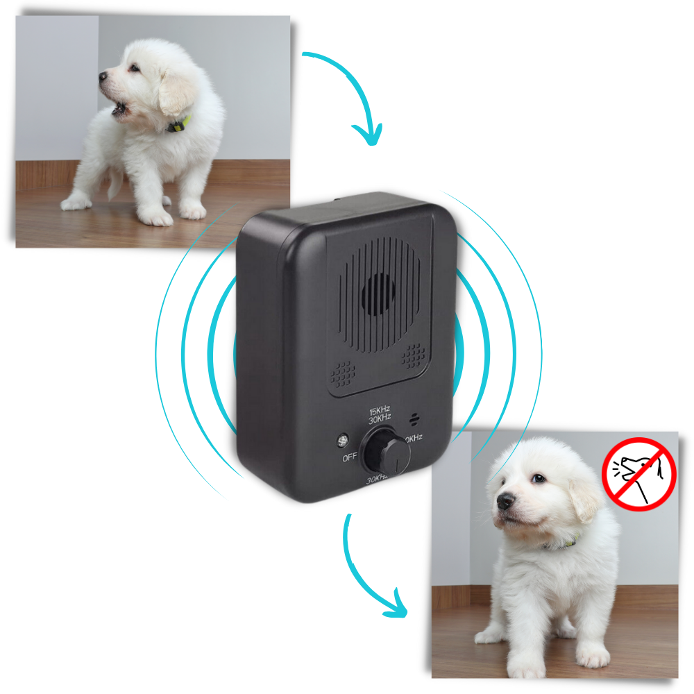 Dispositivo eletrônico ultrassônico antidobrado para cães, acessório para controle de latidos, marca Genérico.