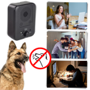 Aparelho ultrassônico anti latido para cães, acessório para controle de comportamento, marca genérica, visível na imagem.