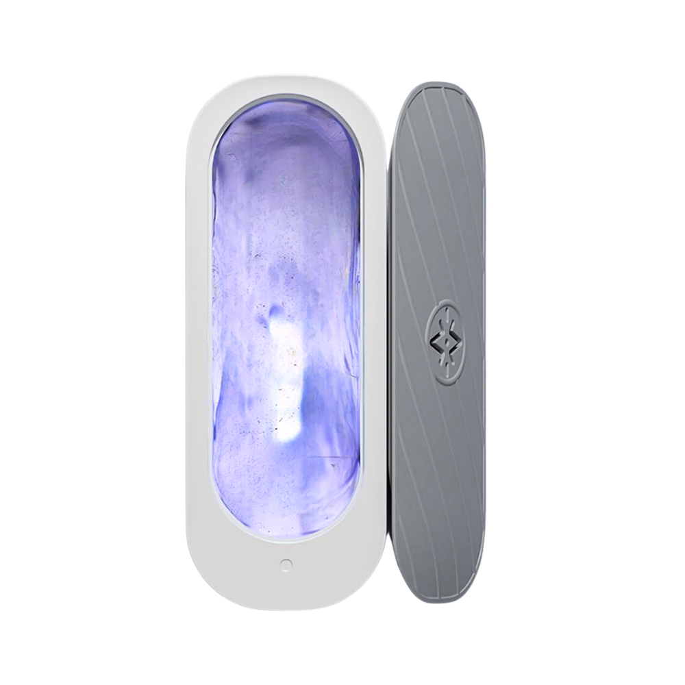Máquina de limpeza ultrassônica para joias Hesroicy, aparelho branco para remover sujeira e resíduos de peças de ouro e prata.