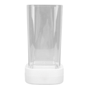 Máquina de limpeza por ultrassom para joias Hesroicy, dispositivo branco vertical para limpeza eficaz de bijuterias e joias.