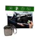 Conjunto de coupe-balais de limpeza de vidro para veículos, marca Unattainy, peça de manutenção e decoração automotiva.