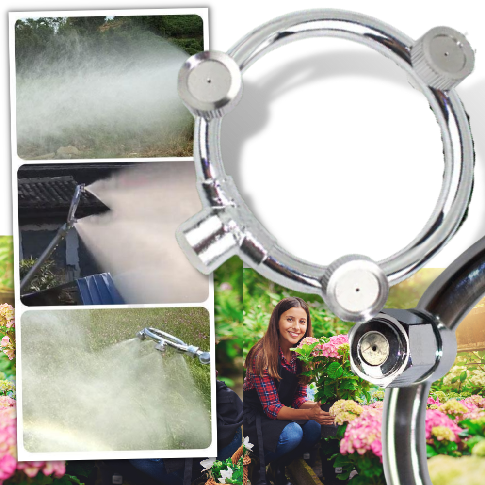 Buse de arrosagem de jardim Unique-Bargains com três cabeças para irrigação eficiente, ajustável para diferentes áreas.