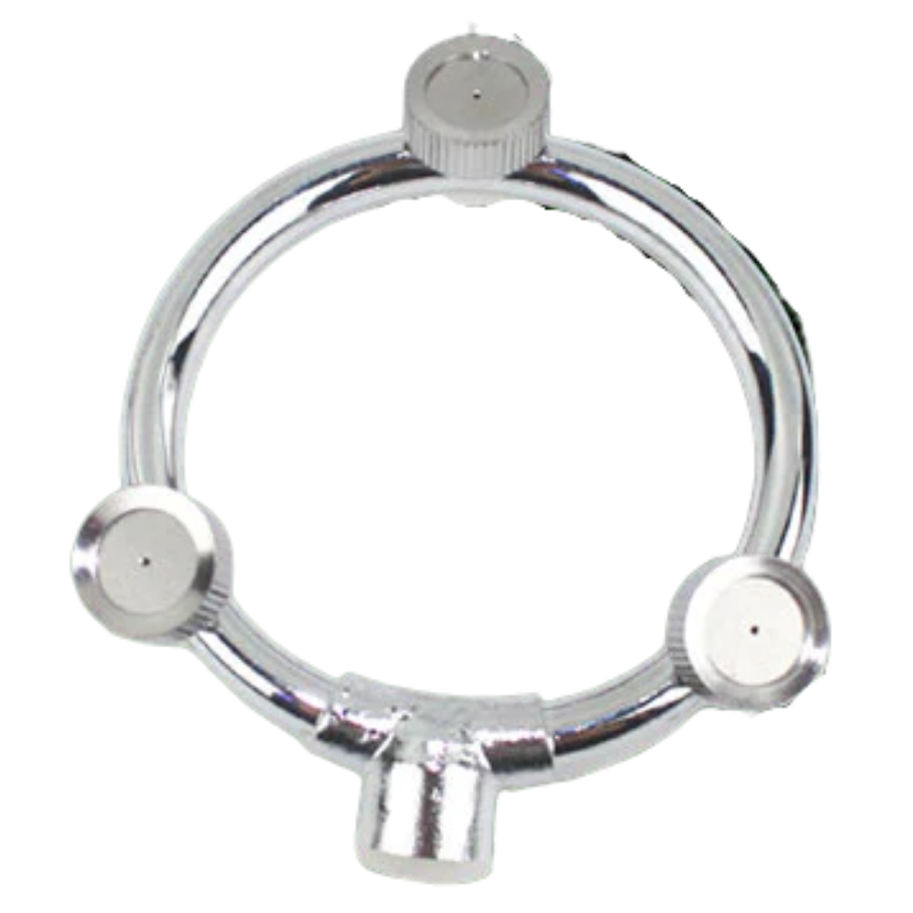 Bico de irrigação de jardim Unique-Bargains com três cabeças, para irrigação eficiente e controle da água.