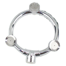 Bico de irrigação de jardim Unique-Bargains com três cabeças, para irrigação eficiente e controle da água.