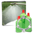 Buse de jardin à trois têtes, marque Unique-Bargains, pour arrosage et irrigation, avec jets réglables.