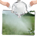 Buse de arrosagem de jardim com três cabeças, marca Unique-Bargains, para irrigação eficiente e irrigadores de jardim.