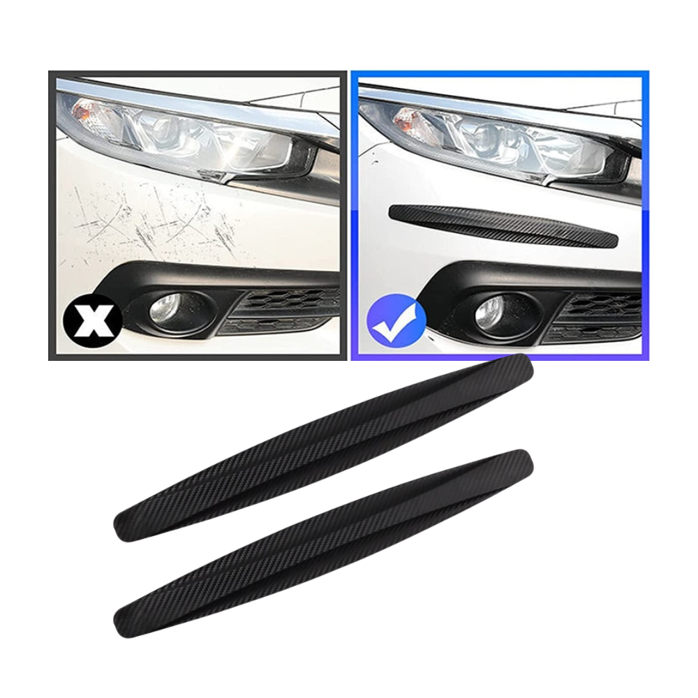 Conjunto de 2 proteções para para-choque de carro Unique Bargains, proteção e decoração para veículos, branco.