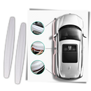 Conjunto de 2 proteções brancas para para-choques de carro, ideal para manutenção e decoração de veículos da marca Unique Bargains