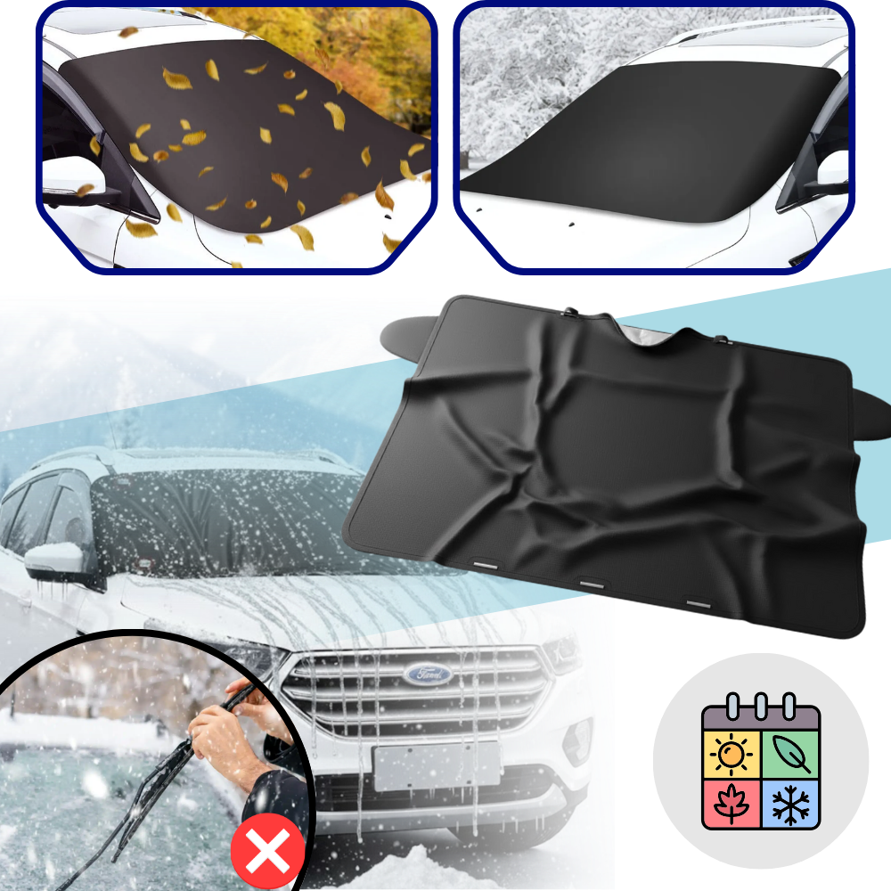 Capas magnéticas para para-brisa de veículos da marca Unique Bargains, proteção e decoração para carros.