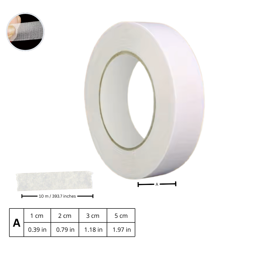 Fita dupla face altamente adesiva para tecidos, ideal para artesanato da marca Unique-Bargains, com 3 cm de largura.