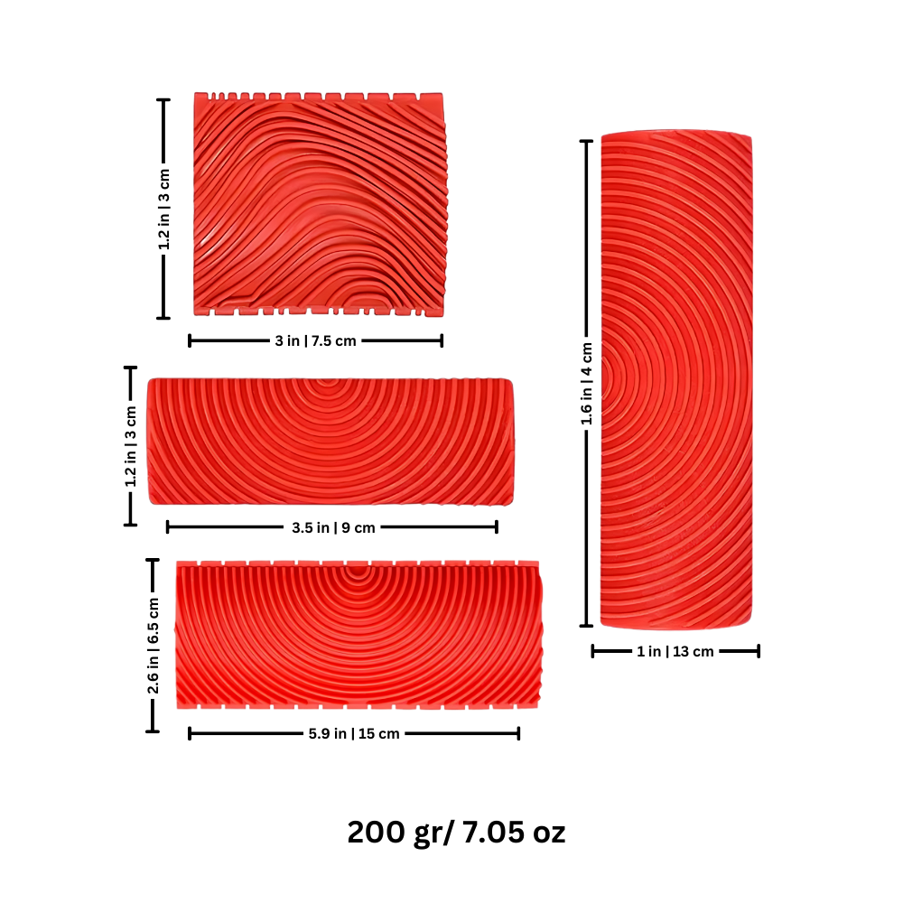 Ferramenta de pintura Unique-Bargains para efeito de grão de madeira, ferramenta para criar textura em superfícies pintadas.