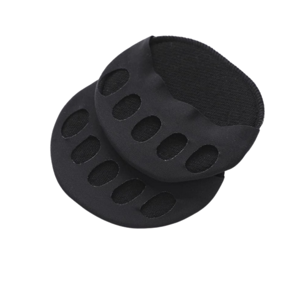 Coussinets pour pieds absorbant les chocs, soin des pieds, marque Unique-Bargains, beige et noir, confort et protection.