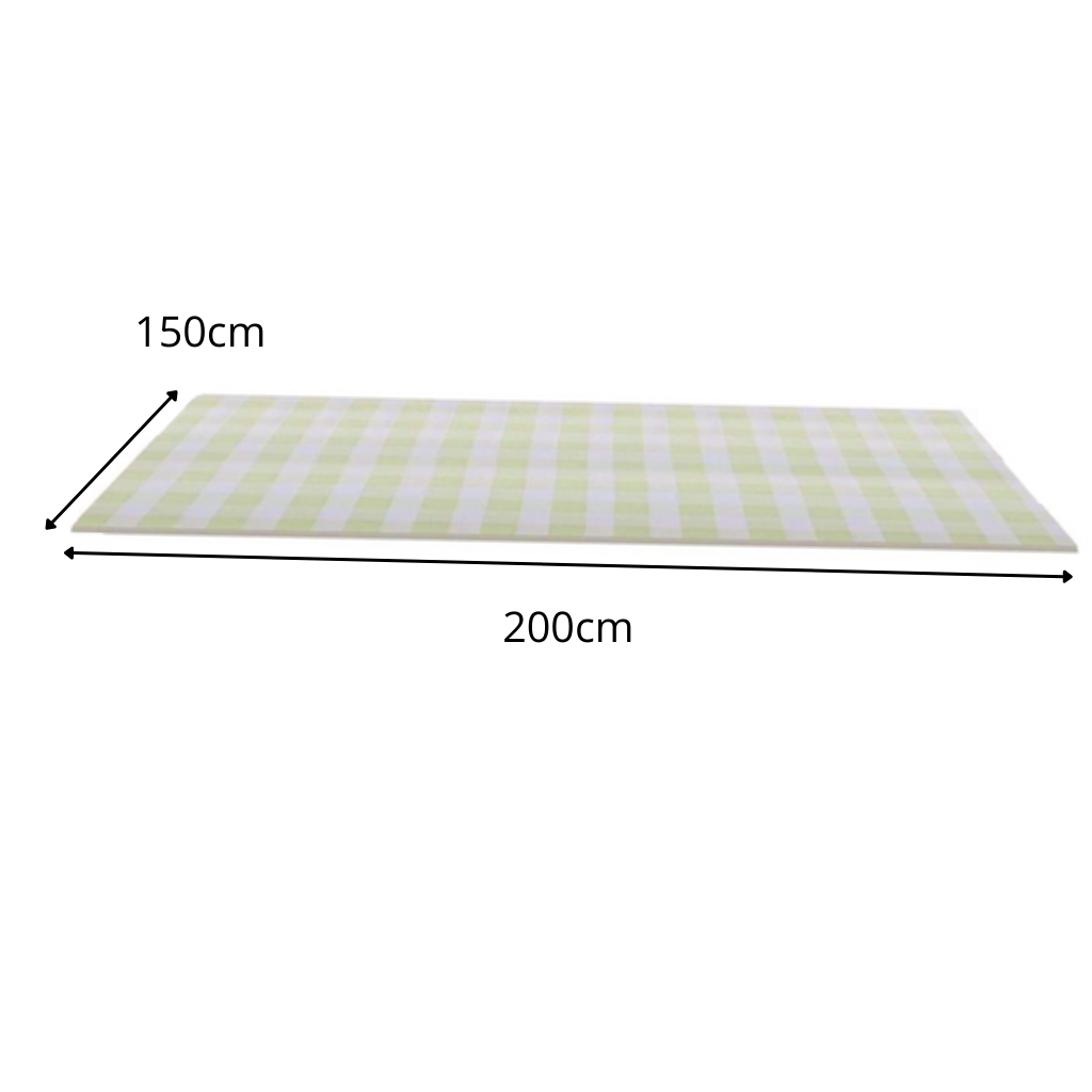 Cobertura de piquenique branca da Unique-Bargains para atividades ao ar livre, fácil de dobrar e transportar.