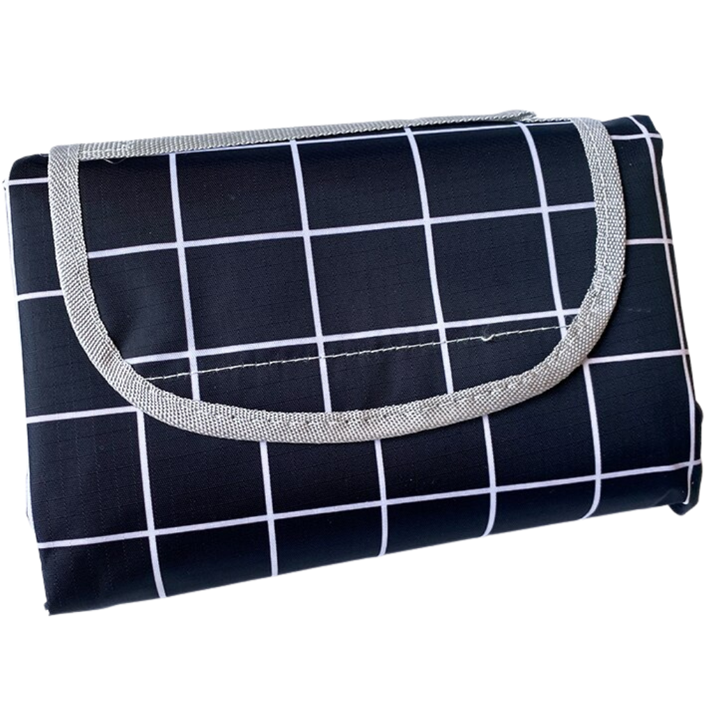 Cobertor de piquenique branco da Unique-Bargains, portátil e dobrável, ideal para atividades ao ar livre e lazer na natureza.