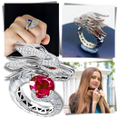 Anel artesanal de prata com design de dragão, produzido à mão pela marca Saekor, destaque na imagem.