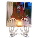 Par de luvas de mãos de esqueleto brancas da Universal, acessórios de fantasia para fantasias assustadoras ou de Halloween.