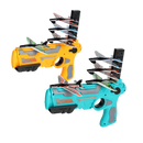 Jogo de brinquedo voador Universal, catapulta de avião amarelo, brinquete de voo para crianças, com design aerodinâmico e colorido